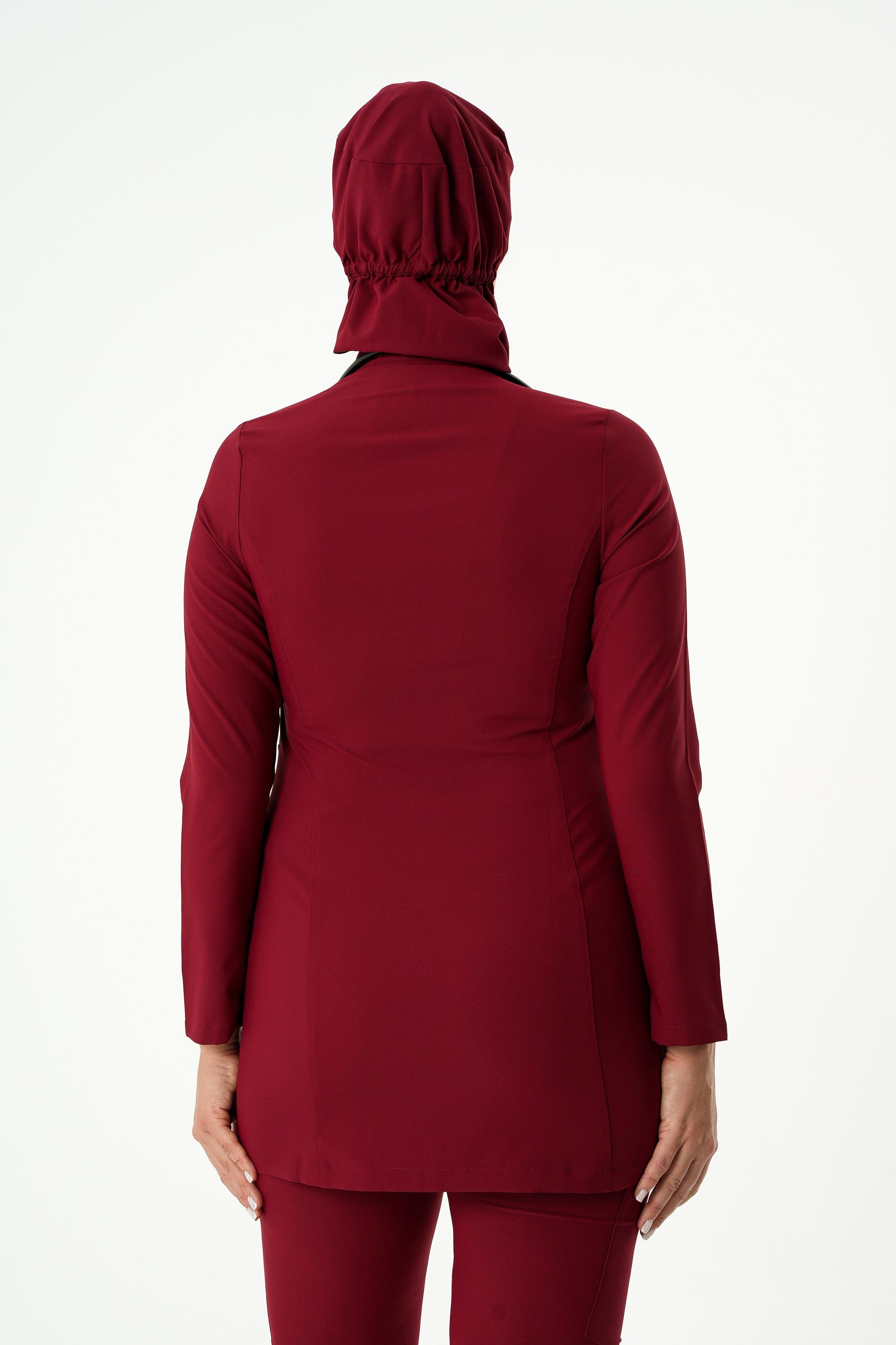 SENNA Cerrahi Tesettür Üst - Bordo
