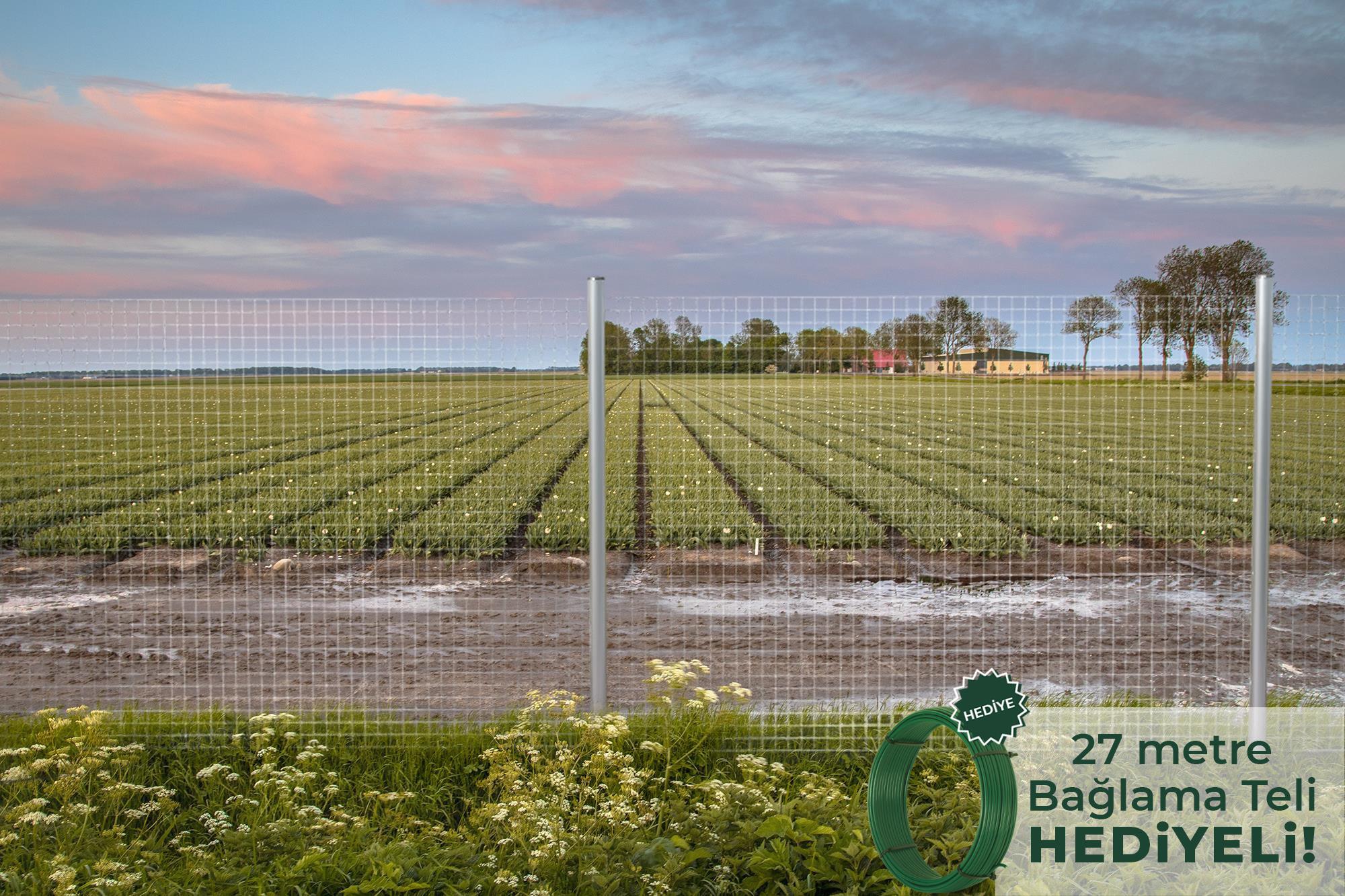 Galvaniz Puntalı Rulo Tel Çit 100 cm / 25 Metre