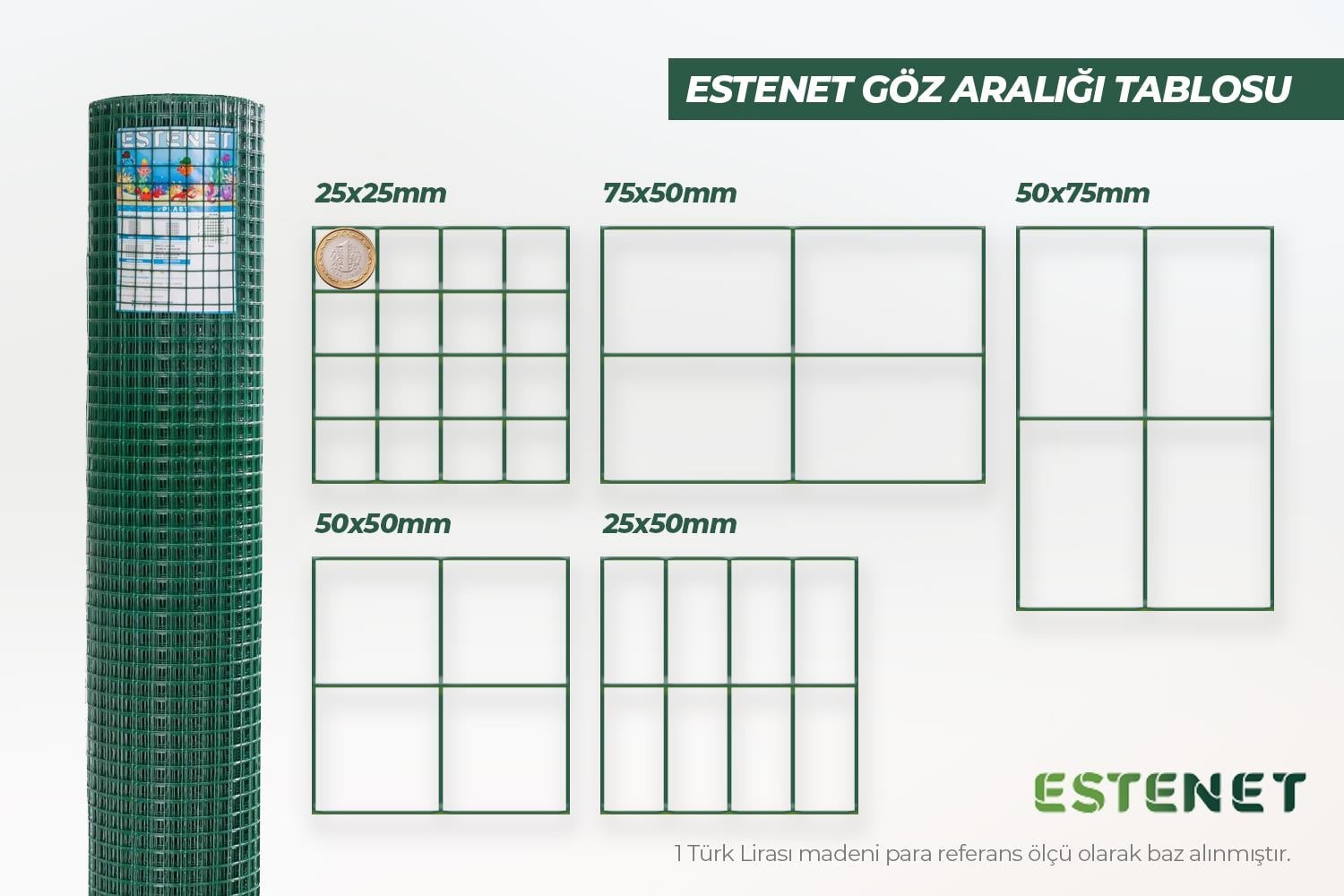 Pvc Kaplı Puntalı Rulo Tel Çit 100 cm / 25 Metre