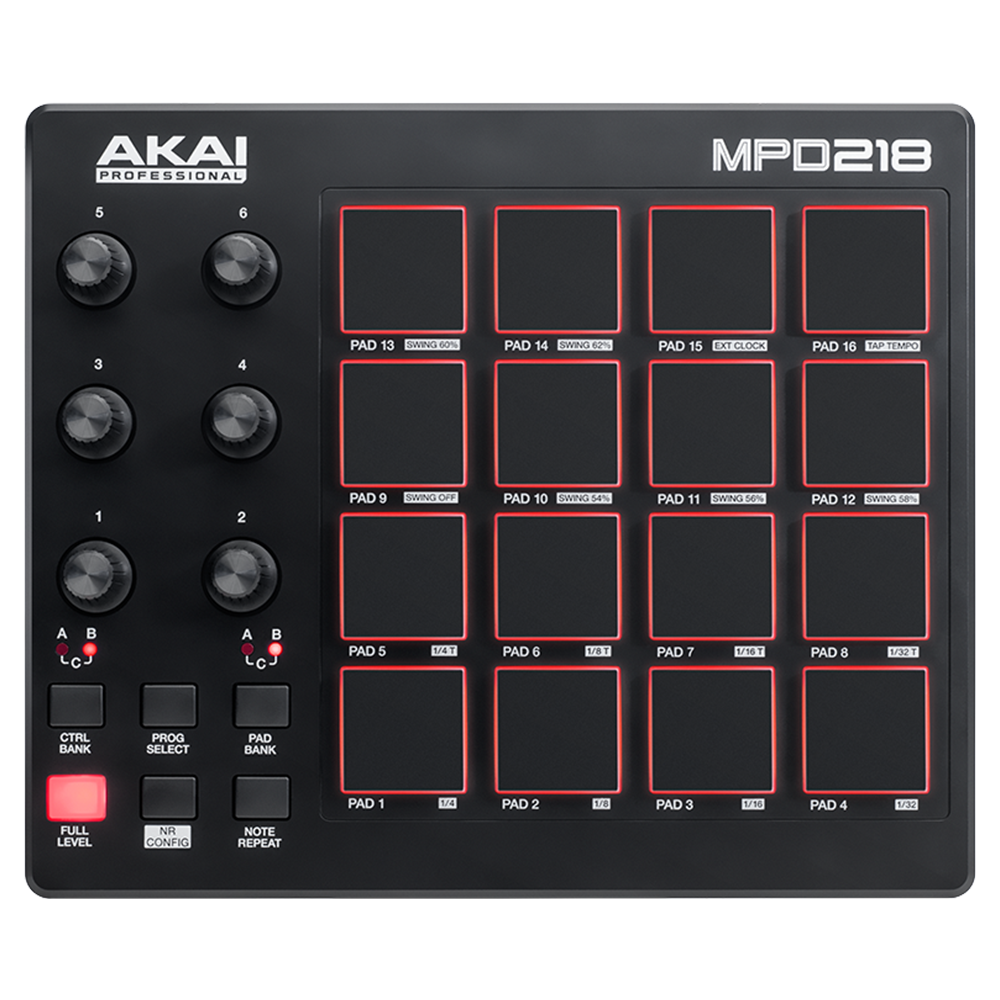 AKAI MPD218 USB Drum Pad Kontrol Cihazı