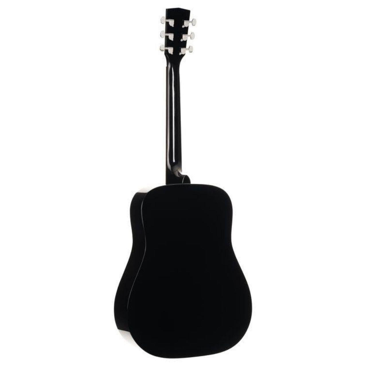 AKUSTİK GİTAR, SİYAH, MASİF LADİN KAPAK