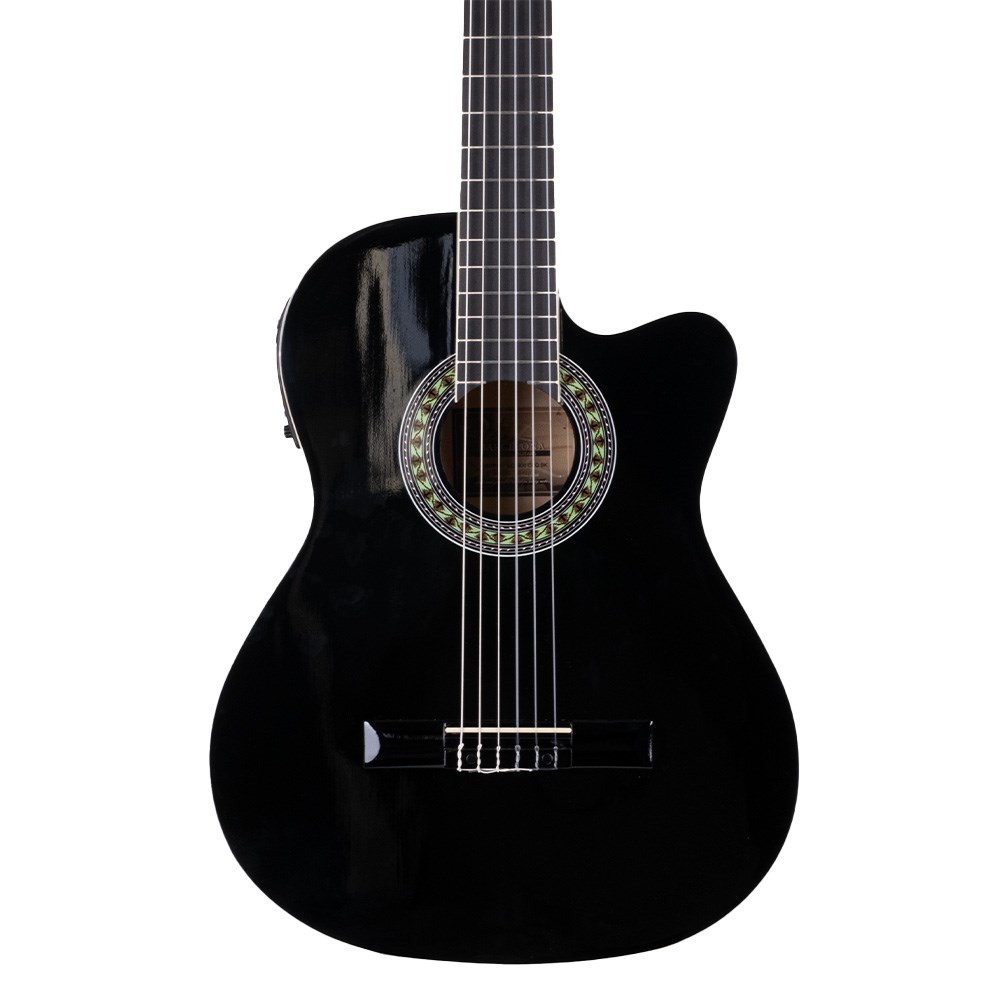Barcelona LC 3900 CEQ BK Elektro Klasik Gitar
