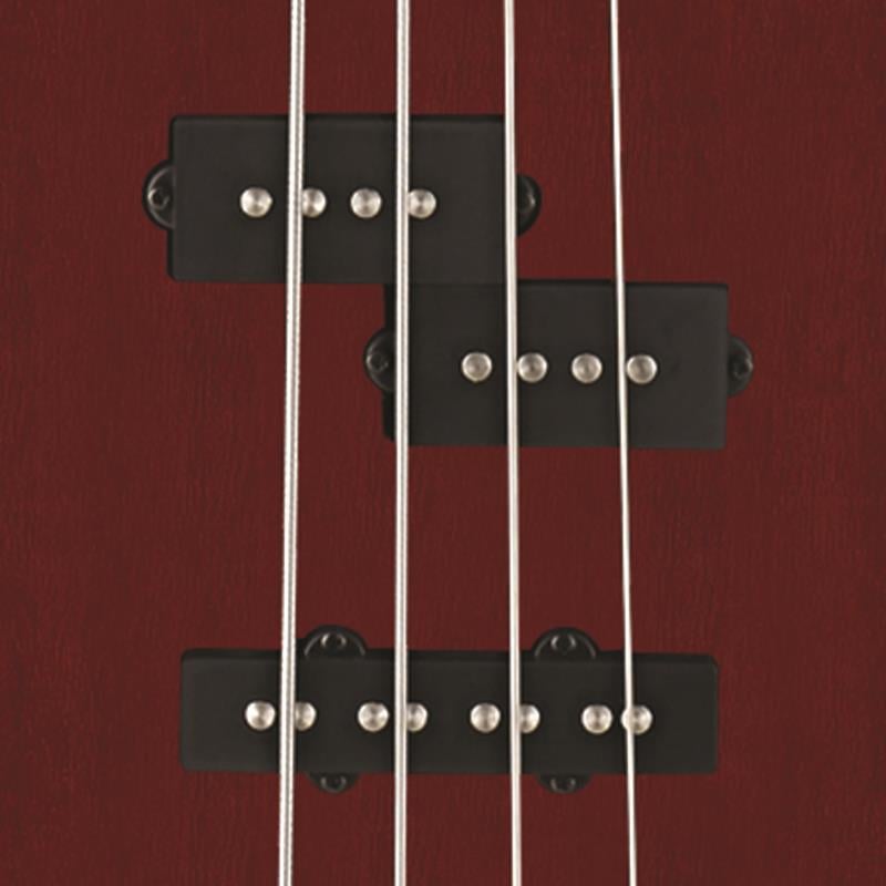 BAS GİTAR ACTION, DOUBLE CUTAWAY, OPEN PORE CEVİZ,