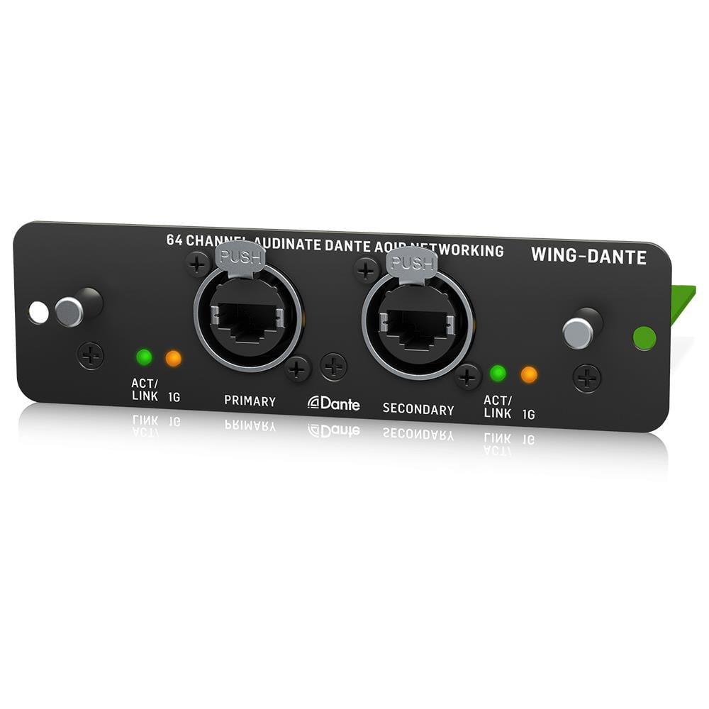 BEHRINGER 64x64 Kanal Audinate Dante AoIP Ağı için WING Genişletme Kartı