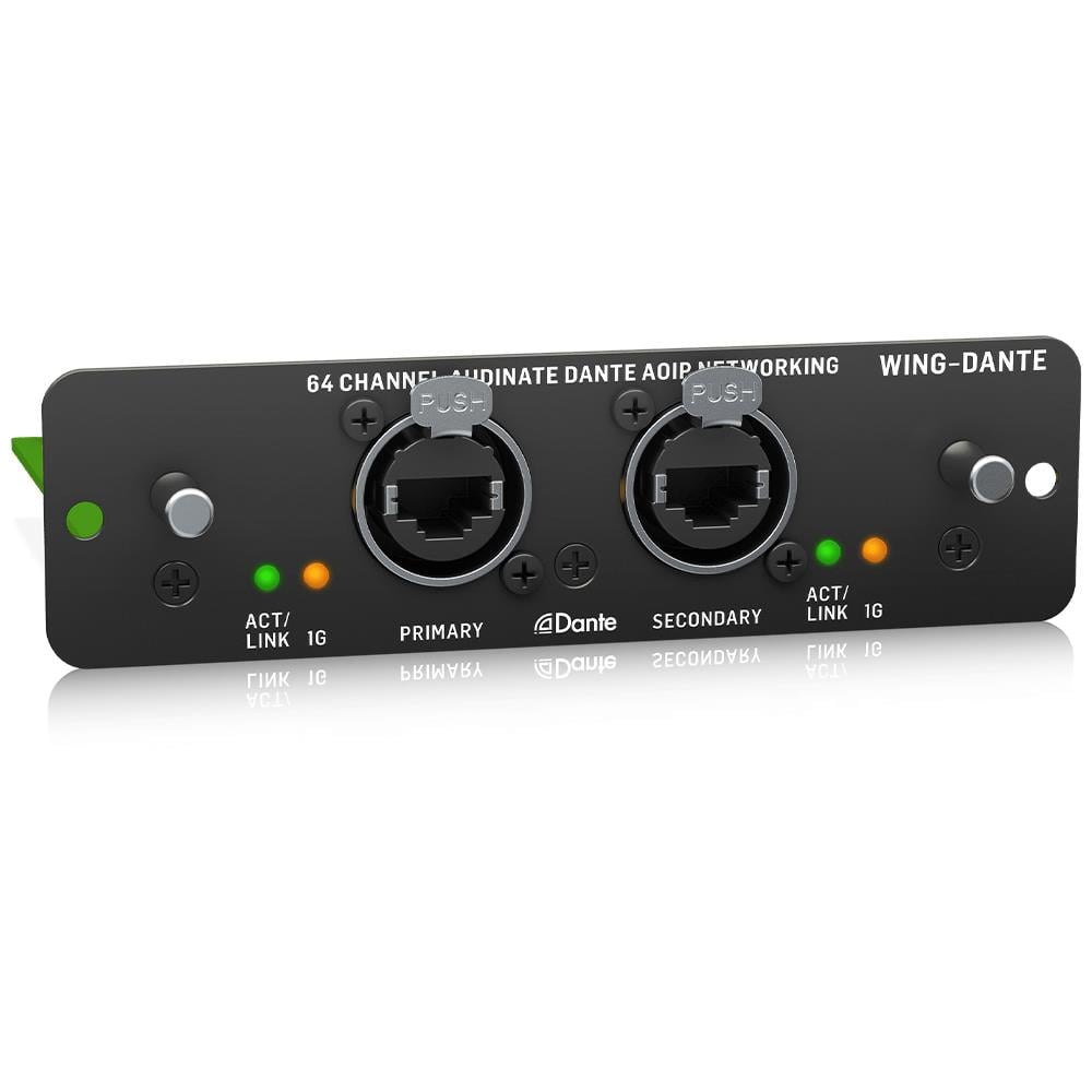 BEHRINGER 64x64 Kanal Audinate Dante AoIP Ağı için WING Genişletme Kartı
