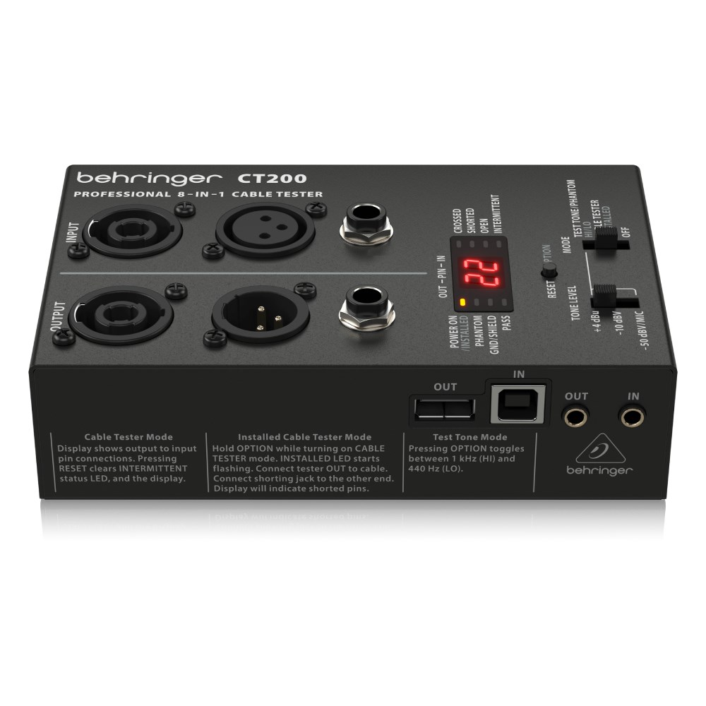 BEHRINGER CT200 / Kablo Test Ünitesi