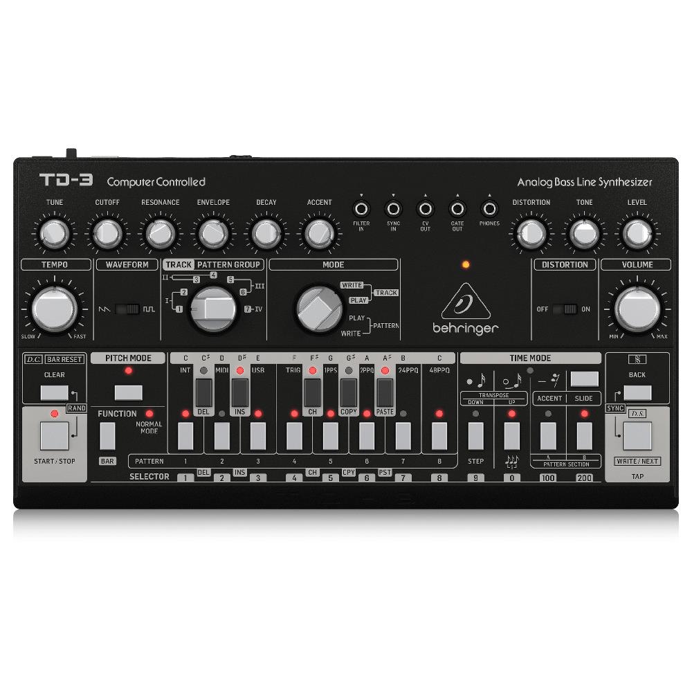 BEHRINGER TD-3-BK Analog Bass Line Synthesizer (Siyah)