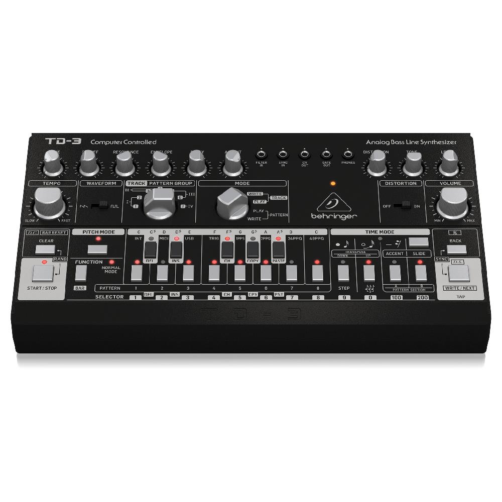 BEHRINGER TD-3-BK Analog Bass Line Synthesizer (Siyah)