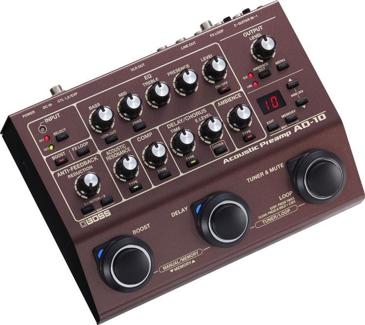 BOSS AD-10 Akustik Gitar Prosesörü