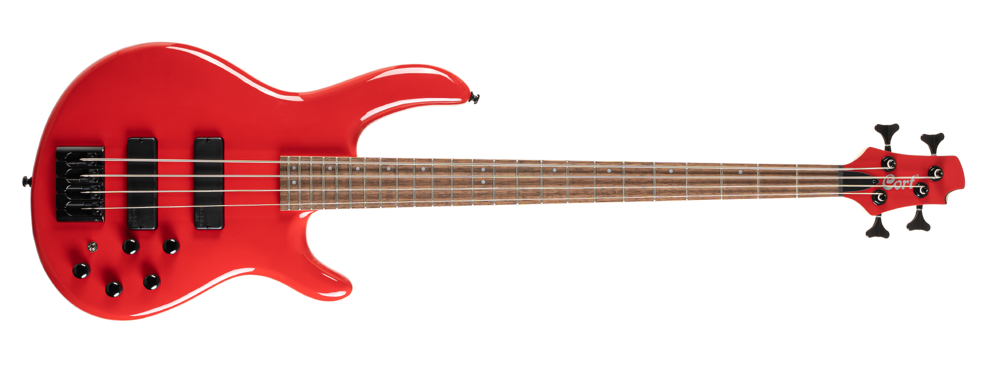 CORT C4 DELUXE CRD BASS GİTAR, 4 TELLİ, ŞEKER KIRMIZISI
