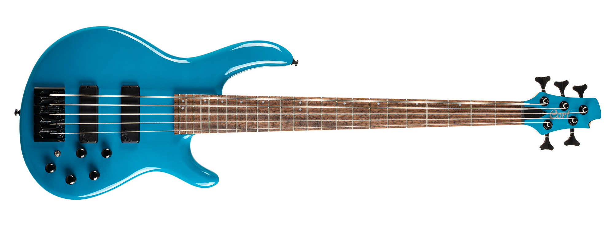CORT C5 DELUXE CBL BASS GİTAR, 5 TELLİ, ŞEKER MAVİSİ