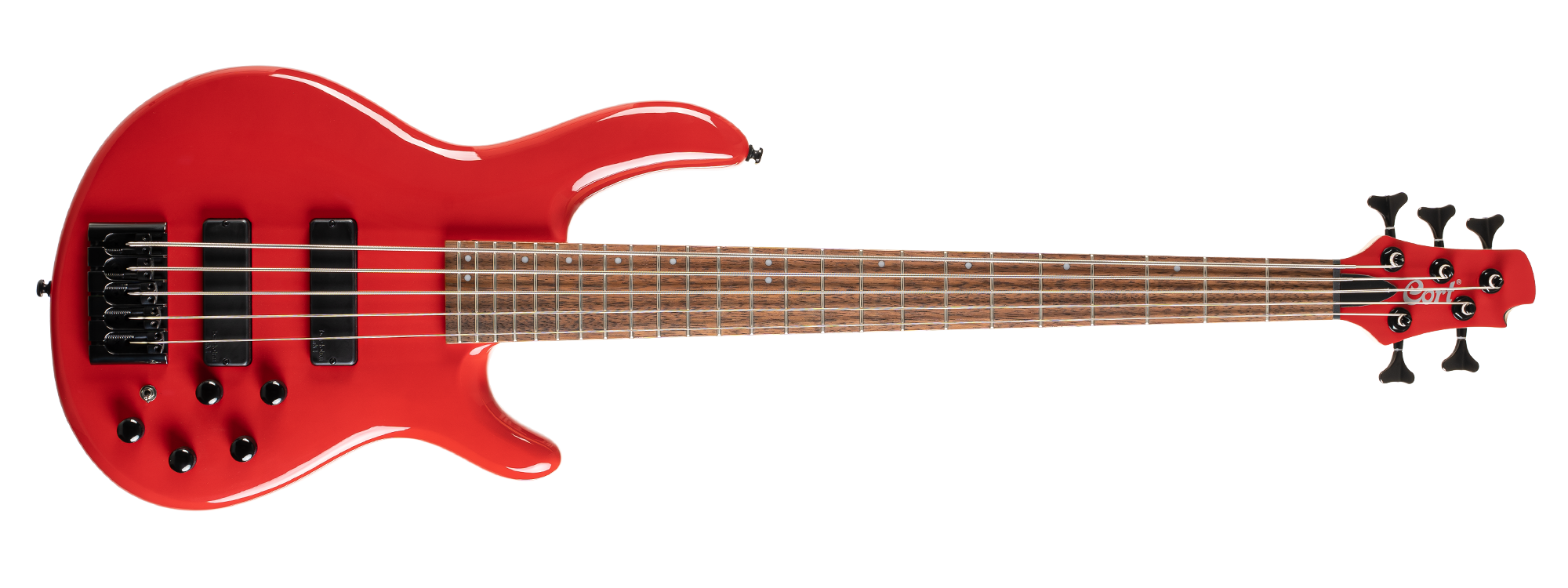 CORT C5 DELUXE CRD BASS GİTAR, 5 TELLİ, ŞEKER KIRMIZISI