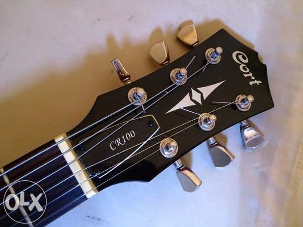 CORT CR100BK ELEKTRO GİTAR, SİYAH, (H-H)