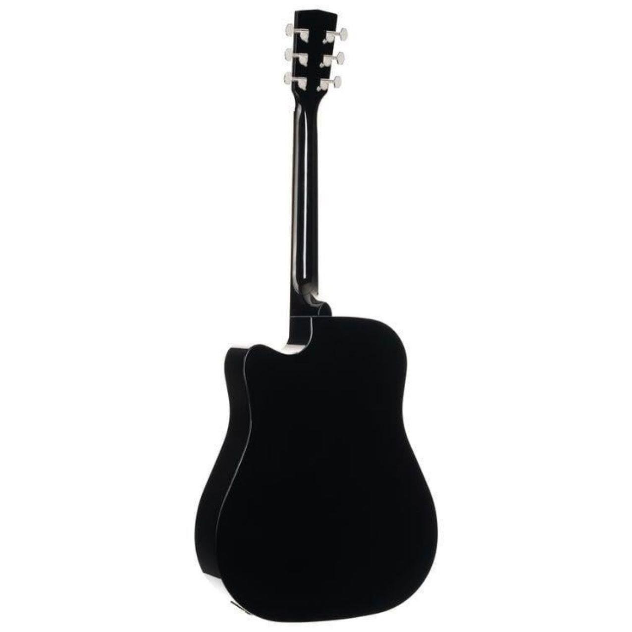 CORT EARTH60CEBK ELEKTRO AKUSTİK GİTAR, SİYAH, CUTAWAY