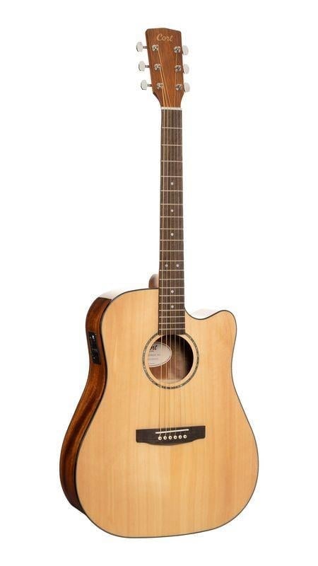 CORT EARTH60CENAT ELEKTRO AKUSTİK GİTAR, NATUREL, CUTAWAY