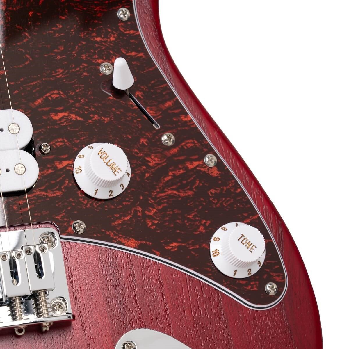 CORT G100HHOPBC ELEKTRO GİTAR, OPEN PORE BLACK CHERRY