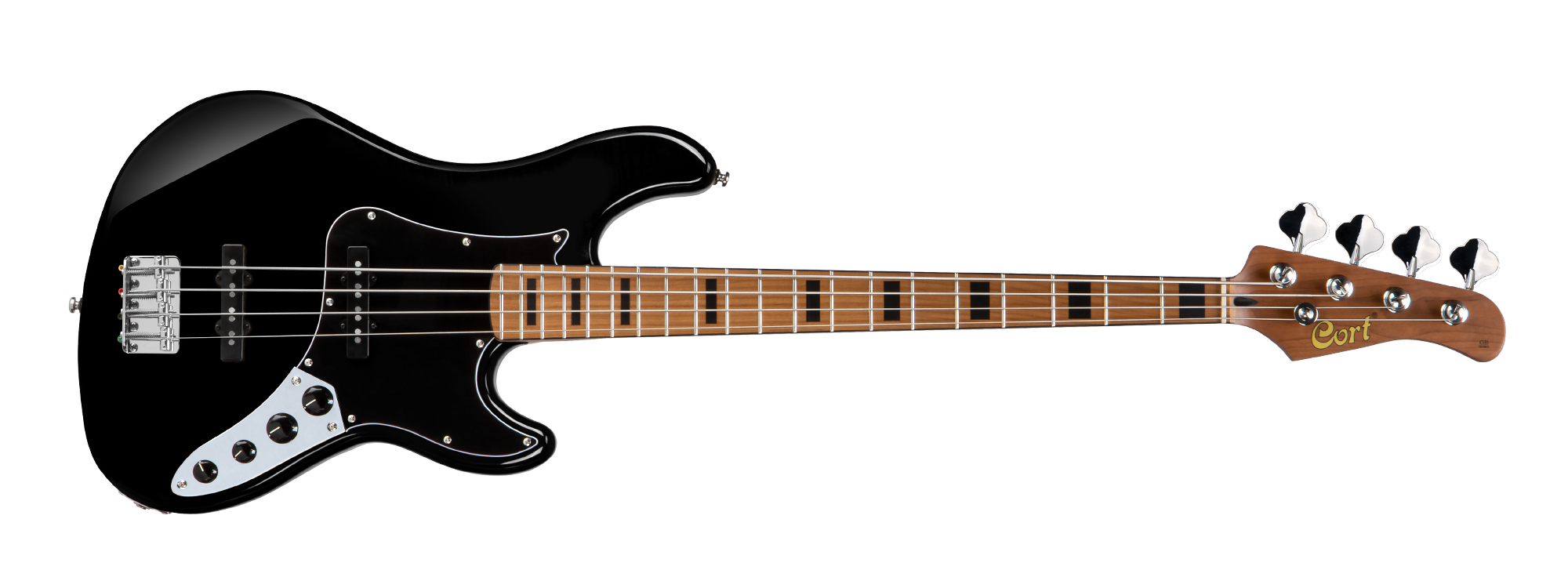 CORT GB64JJBK BASS GİTAR, 4 TELLİ, SİYAH