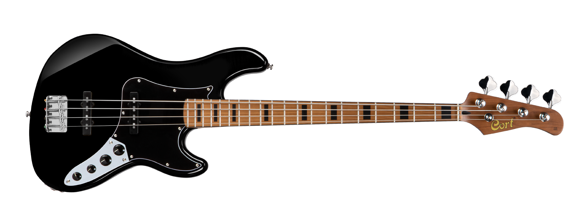 CORT GB64JJBK BASS GİTAR, 4 TELLİ, SİYAH