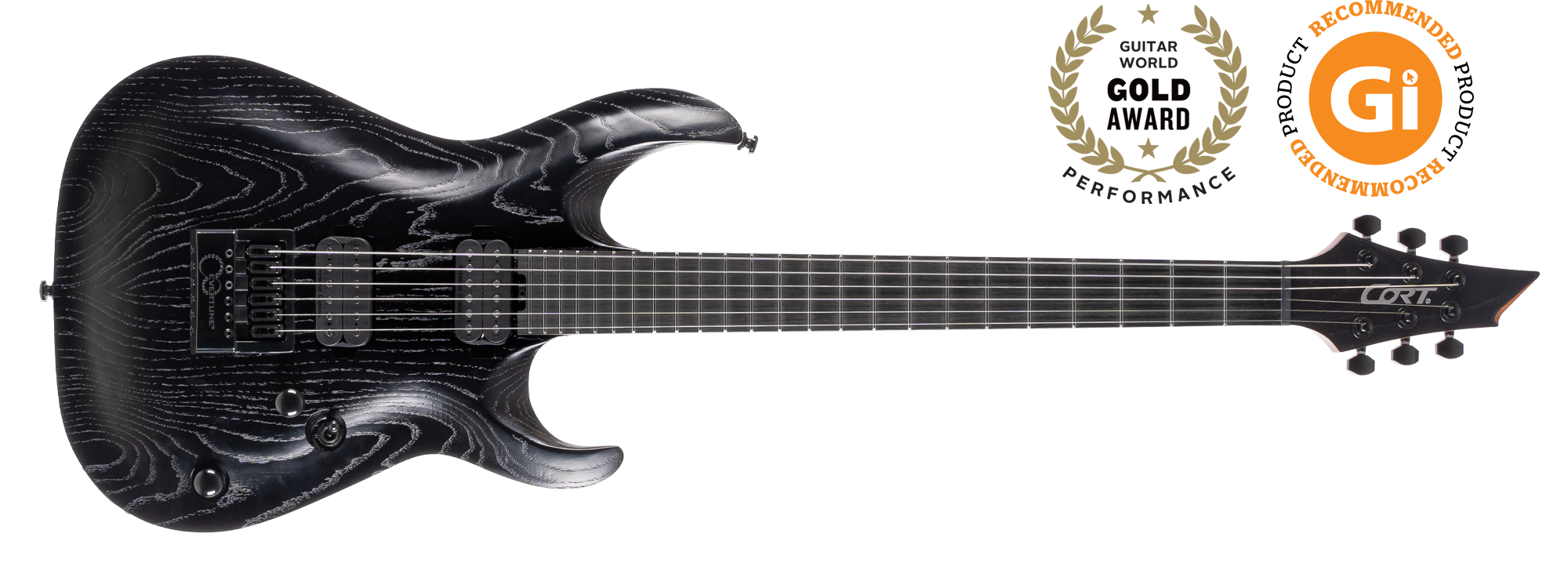 CORT KX700 EVERTUNE OPBK ELEKTRO GİTAR, OPEN PORE BLACK