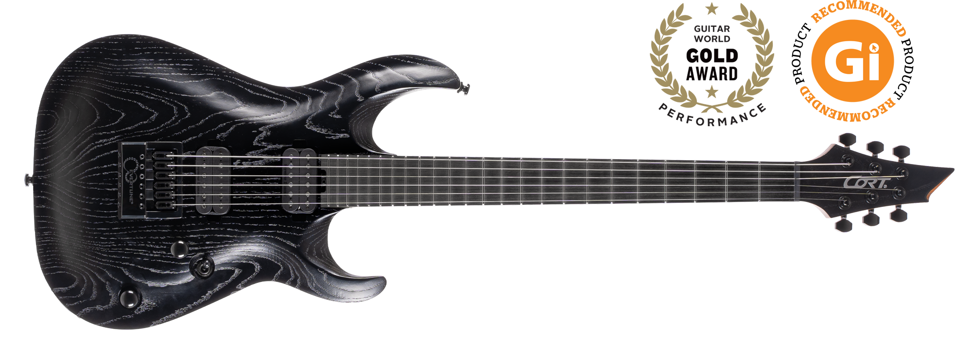CORT KX700 EVERTUNE OPBK ELEKTRO GİTAR, OPEN PORE BLACK