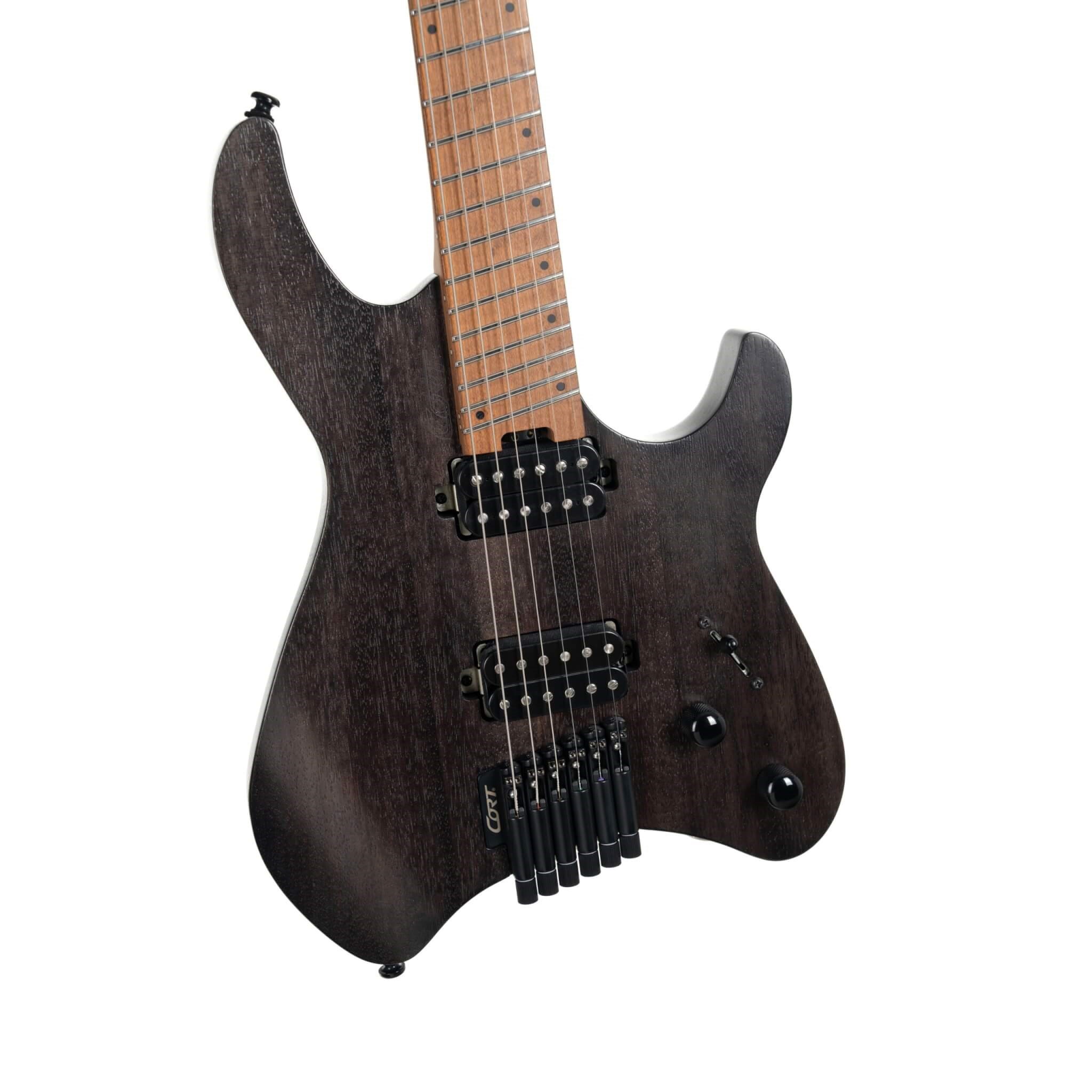 CORT SPACE G6MS SGTK ELEKTRO GİTAR, YARI PARLAK ŞEFFAF SİYAH, ÇANTALI