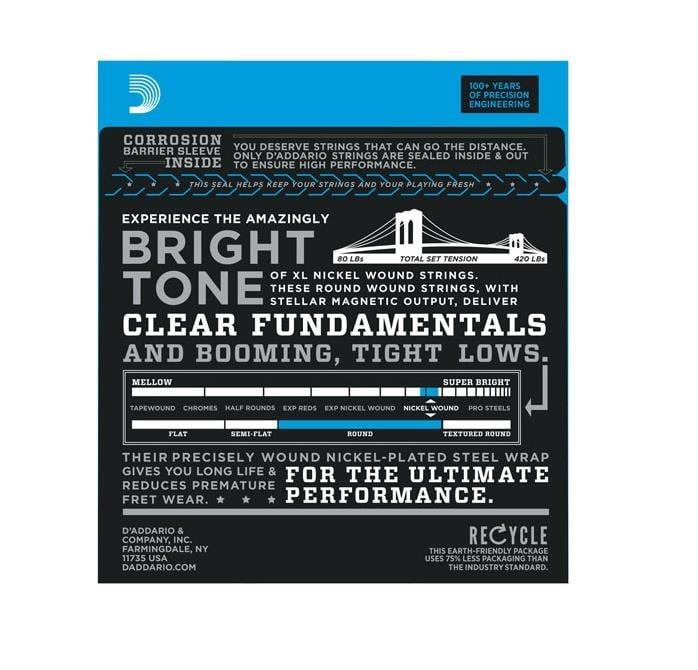 DADDARIO EXL160SL BASS GİTAR TEL SETİ, XL SERİSİ, 50-105, SUPER LONG