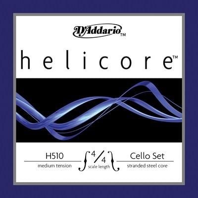 DADDARIO H510M CELLO TEL SETİ, HELICORE, LONG SCALE, MEDIUM