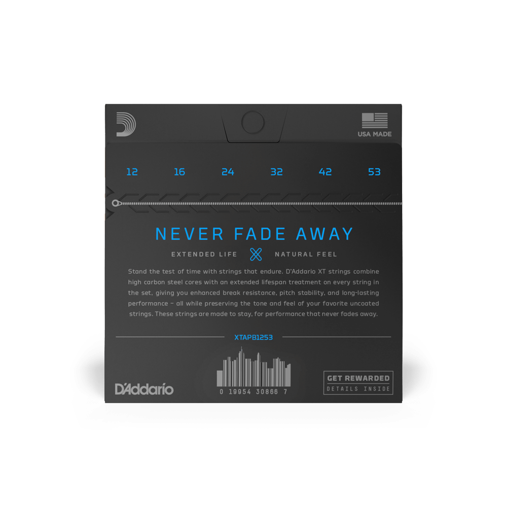 DADDARIO XTAPB1253 AKUSTİK GİTAR TEL SETİ, PHOSPHOR BRONZE, LIGHT COATED