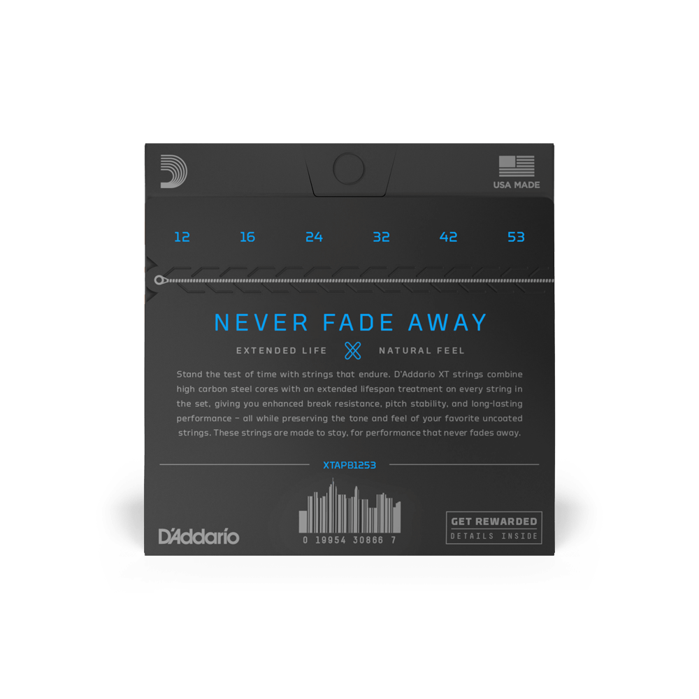 DADDARIO XTAPB1253 AKUSTİK GİTAR TEL SETİ, PHOSPHOR BRONZE, LIGHT COATED