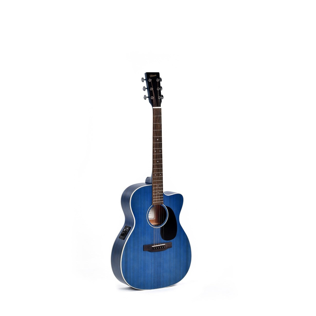 Ditson 000C-10E-TBL Elektro Akustik Gitar (Tranclucent Ultramarine Blue)