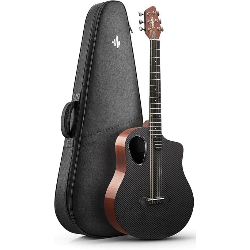 Donner RISING-G1 Carbon Fiber Akustik Gitar (Dyed Brown )