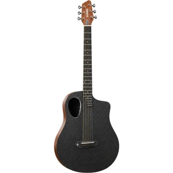 Donner Rising G2 Carbon Fiber Elektro Akustik Gitar (Natural)