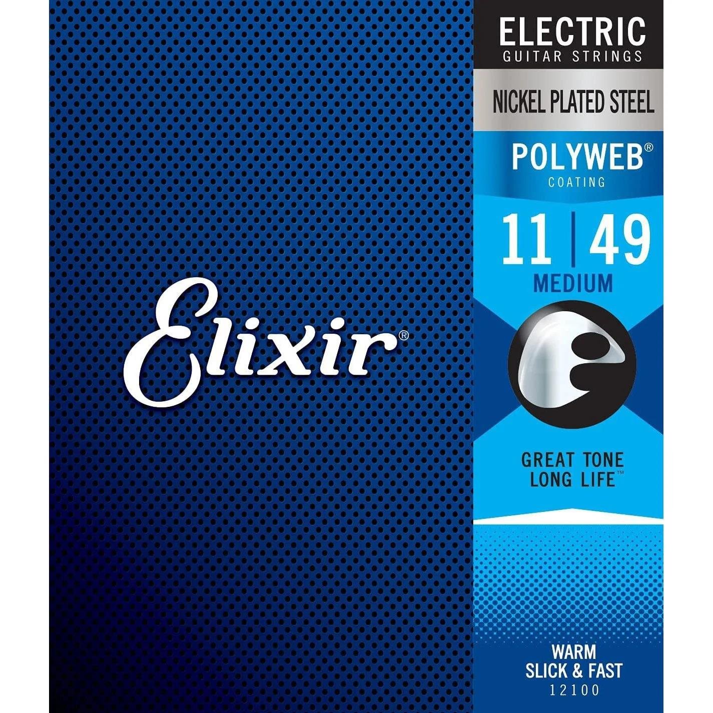 Elixir Nickel Polyweb Medium Elektro Gitar Teli (11-49)
