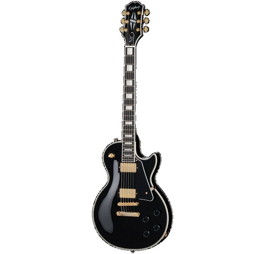 Epiphone EIGLPCEBGH1 Les Paul Custom Elektro Gitar (Ebony)