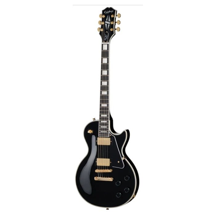 Epiphone EIGLPCEBGH1 Les Paul Custom Elektro Gitar (Ebony)