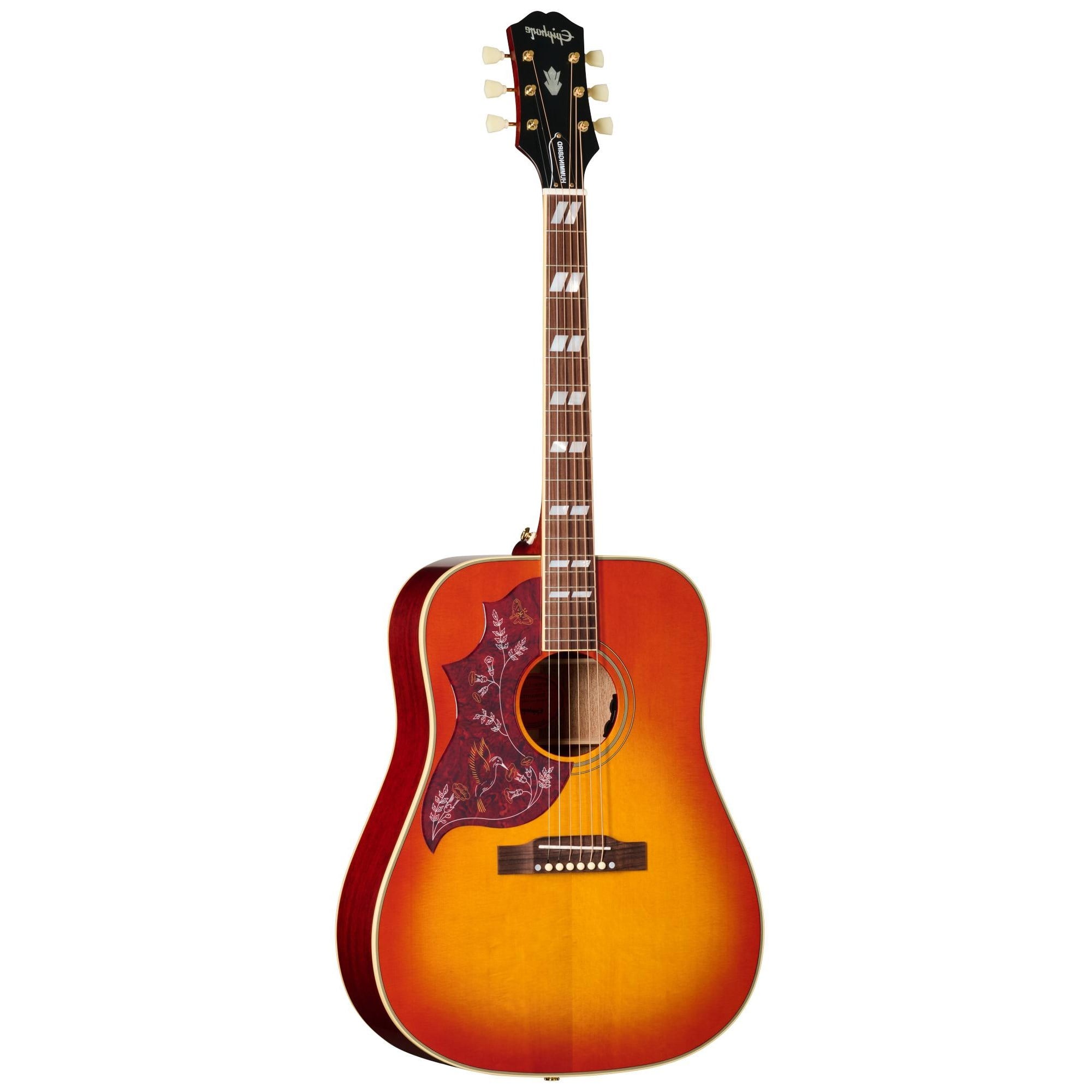 Epiphone Hummingbird Standard Solak Elektro Akustik Gitar (Cherry Sunburst)