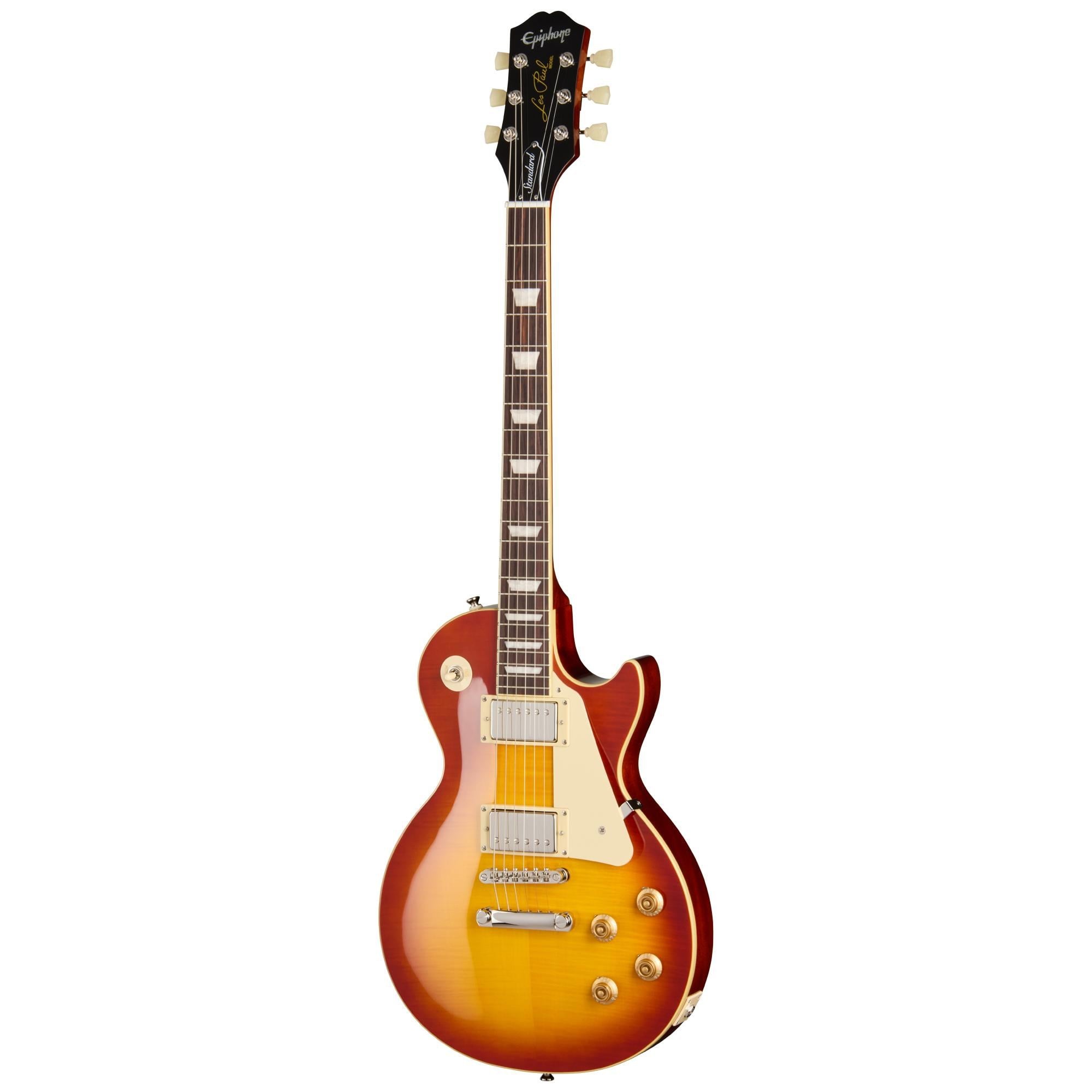 Epiphone Inspired by Gibson Les Paul Standard '50s Figured Elektro Gitar (Washed Cherry Sunburst)