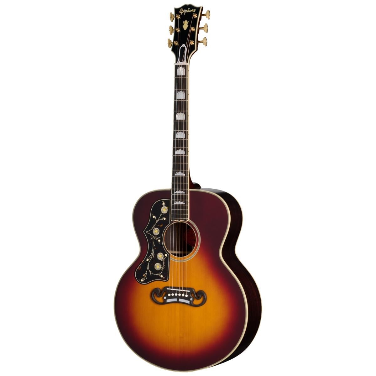 Epiphone Pre-war SJ-200 Rosewood Reissue Solak Elektro Akustik Gitar (Vintage Sunburst)