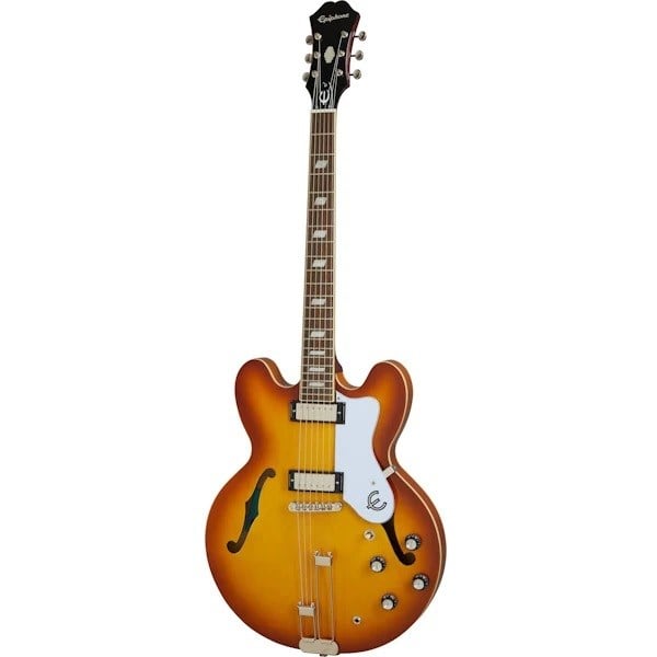 Epiphone Riviera Frequensator Tailpiece Elektro Gitar (Royal Tan)