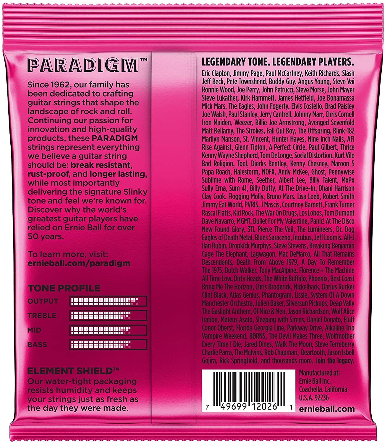 ERNIE BALL P02023 Paradigm Super Slinky 9-42 Elektro Gitar Tel Seti