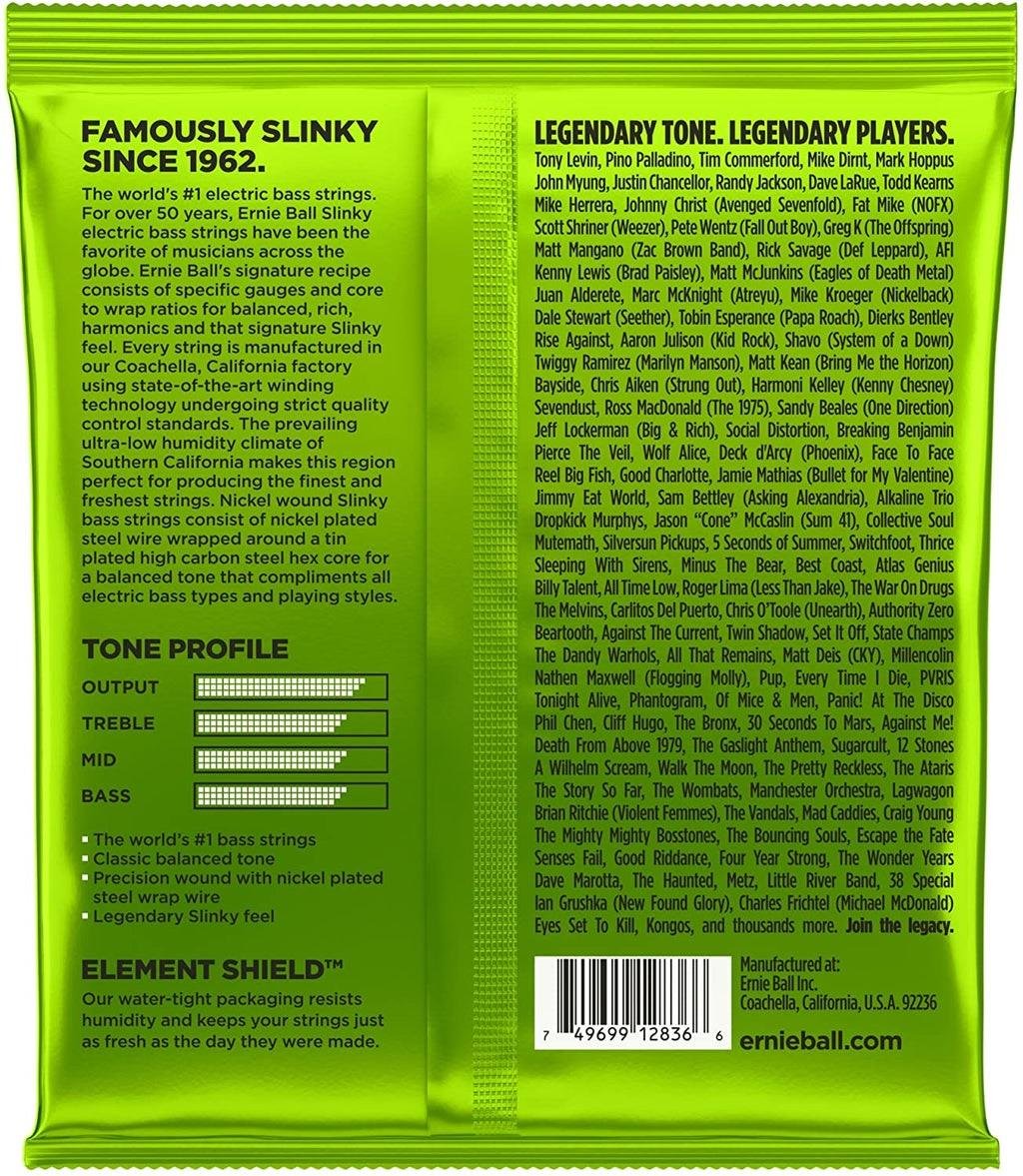 Ernie Ball P02836 Regular Slinky Nickel 45-130 (5 Telli) Bas Gitar Teli