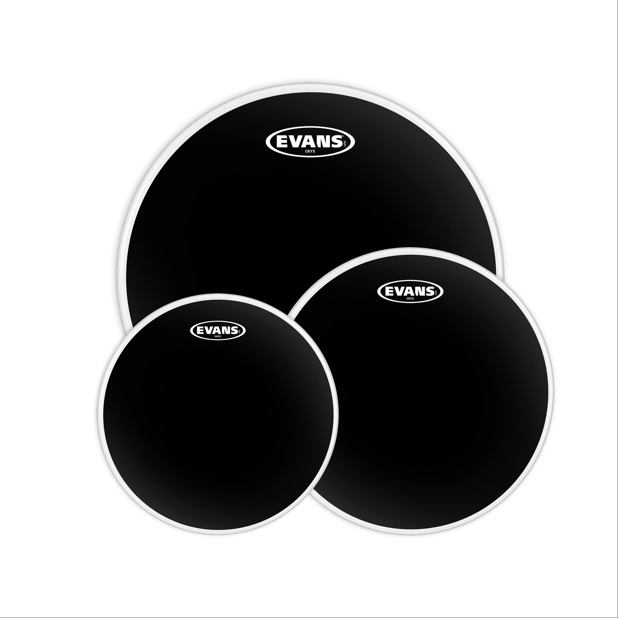EVANS ETP-ONX2-R DERİ SETİ (10+12+16) TOM KUMLU SİYAH ROCK KİT