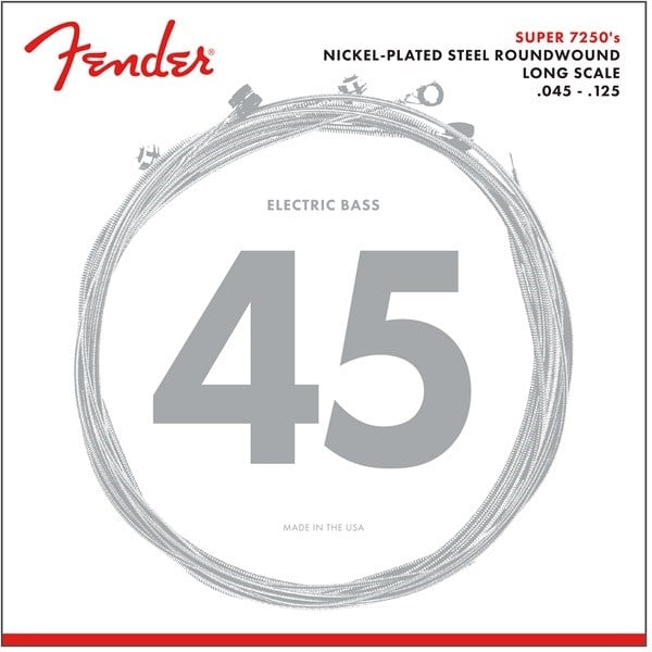 Fender 7250 Nickel Plated Steel Long Scale 7250-5M .045-.125 Bas Gitar Teli