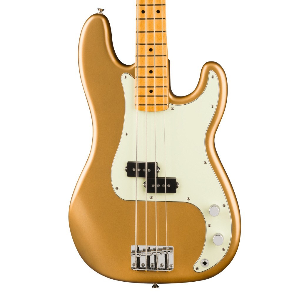 Fender 75th Anniversary Player II Precision Bass Akçaağaç Klavye Aztec Gold Bas Gitar