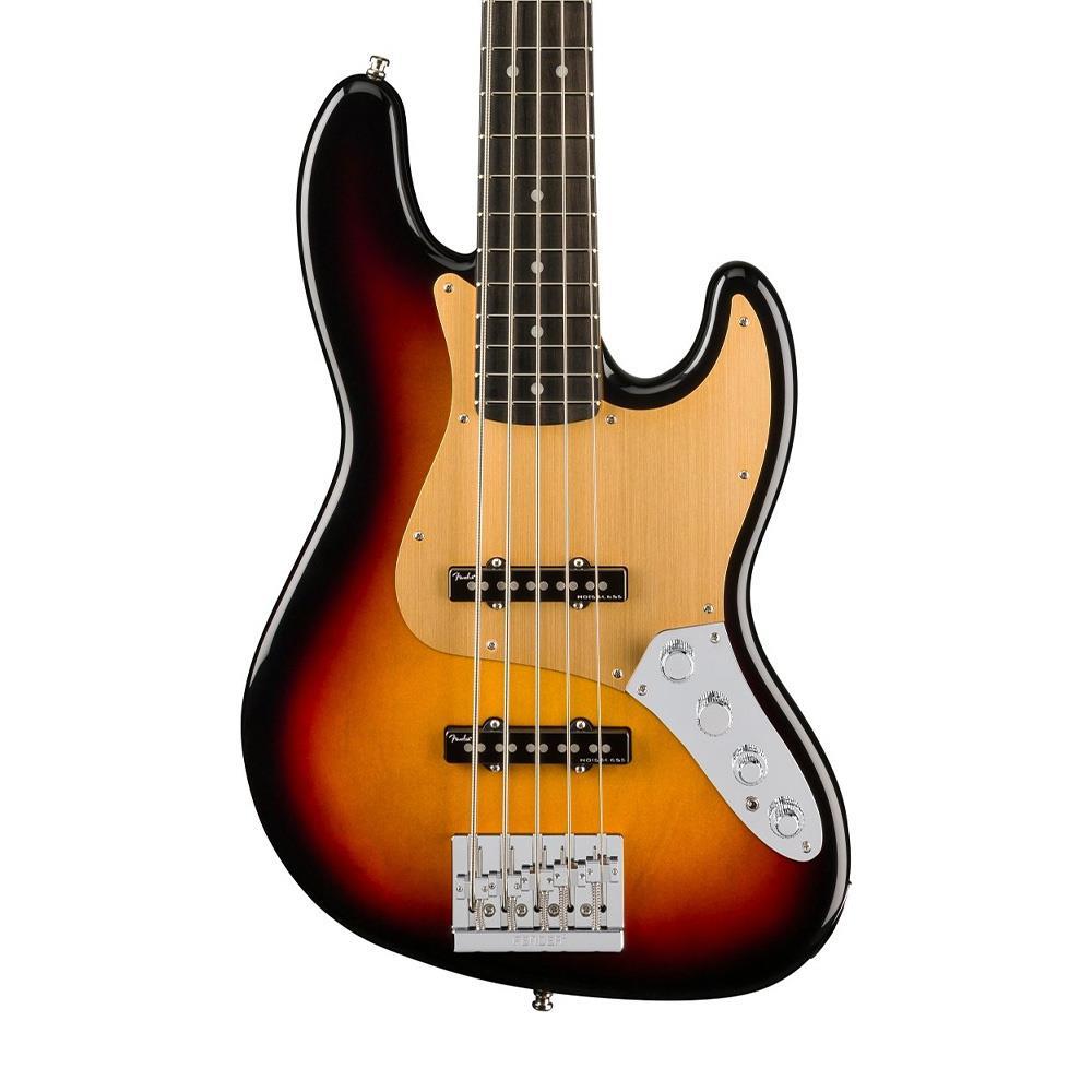 Fender American Ultra II Jazz Bass V Abanoz Klavye Ultraburst 5 Telli Bas Gitar