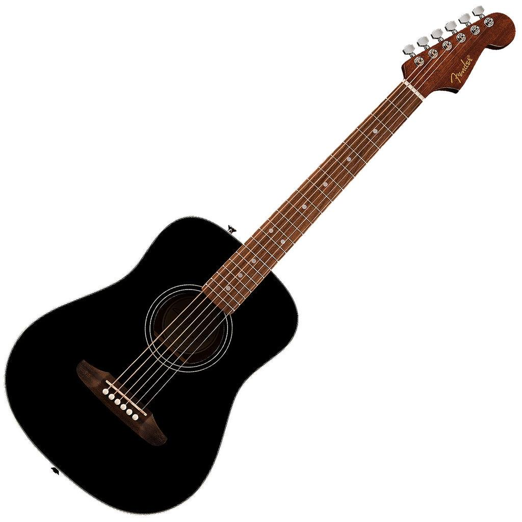 Fender California Standard Redondo Mini Black w/Bag Akustik Gitar
