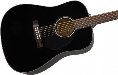 Fender CD-60S Dreadnought Black Akustik Gitar