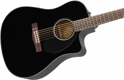 Fender CD-60SCE Dreadnought Black Elektro Akustik Gitar