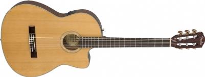 Fender CN-140SCE Nylon Thinline Natural Elektro Klasik Gitar