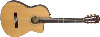 Fender CN-140SCE Nylon Thinline Natural Elektro Klasik Gitar
